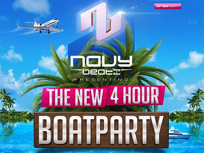 Boatparty Flyer adobe photoshop flyer flyer design photoshop print