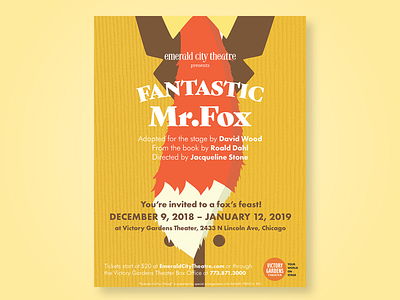 Fantastic Mr.Fox Poster Design design design art graphic design illustration poster vector