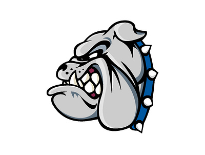 Bulldog Mascot Update athletics blue branding bull dog bulldog depth design dog gonzaga graphic design grey high school logo mascot profile sports