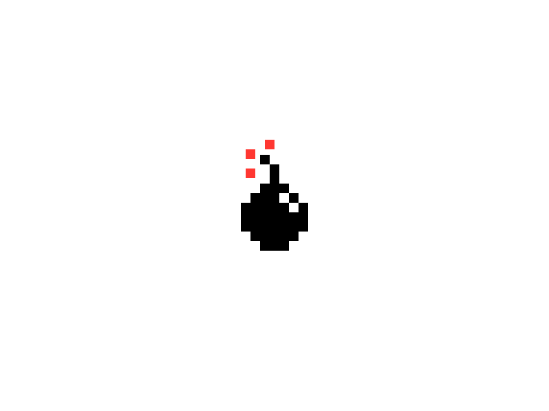 Bomb 8bit icon video game