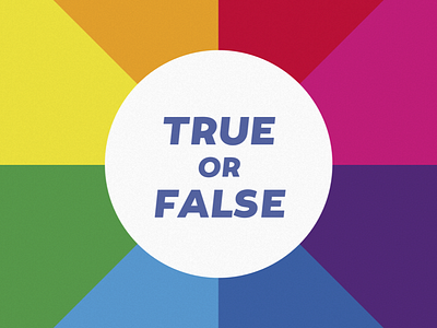 True or False colour quiz rainbow tide sans wheel of fortune