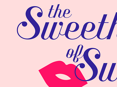The Sweethearts of Swing benson script kiss lips logo music script swing