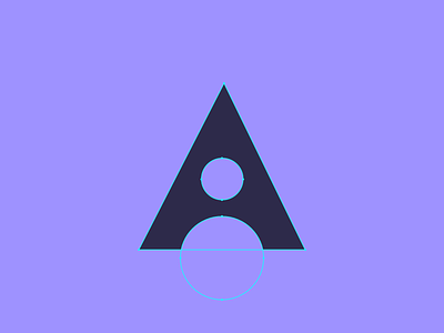 makes.art logo experiments a circles geometric shapes triangle type