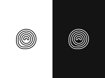 Logo Feedback circle line logo stroke