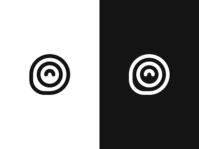 Logo Feedback cirle logo monogram