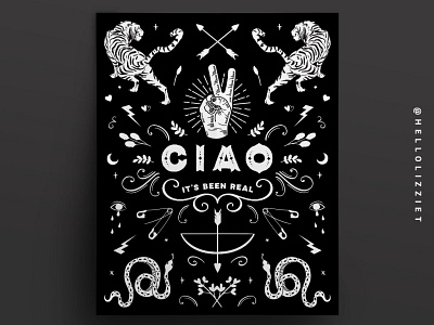 CIAO poster design graphic design illustration showusyourtype type design typeface typematters typographic typography vector