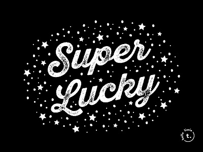 super lucky design graphic design positive quote quote showusyourtype type design typeface typematters typographic typography vector