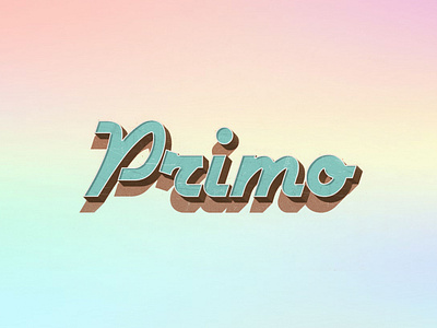 PRIMO design graphic design type typeface typographic typography typography art typography design