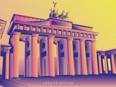 Brandenburg gate illustration