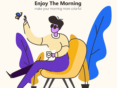 Enjoy The Morning design illustration