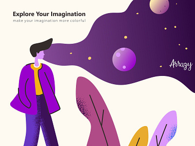 Explore your Imagination design illustration