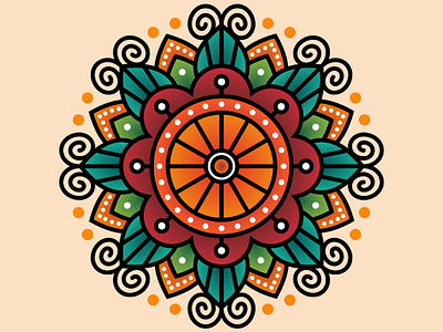 Mandala line graphicdesigner