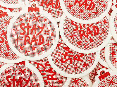 Holidaze holiday letterpress stay rad