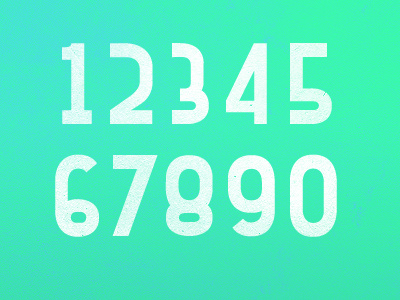 Reid™ Numbers font numbers type design typography