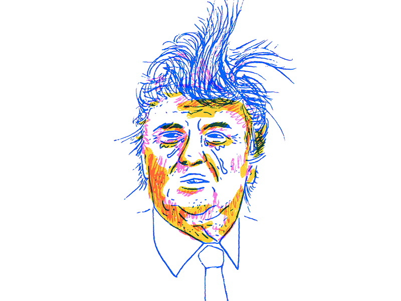 Donald Trump animation cry baby donald trump illustration motion politics ugly very sad