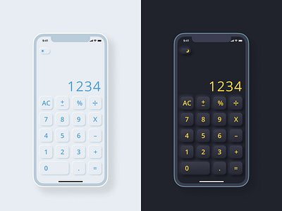 Neumorphic Calculator - Daily UI #04