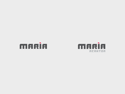 Maria design logo logo design logodesign logotype logotypedesign maria typo