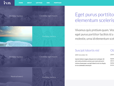 Purple is the new favorite :) landing page theme website wp