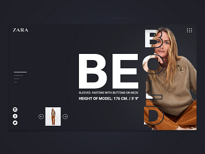 Zara branding concept design design minimal typography ui uidesign ux web webdesign website