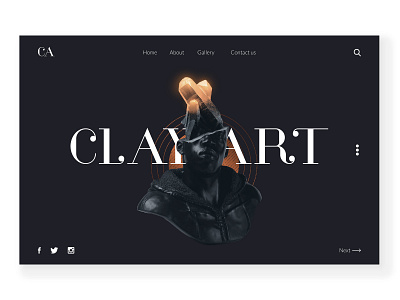 Clay Art concept design design minimal ui uidesign ux webdesign website