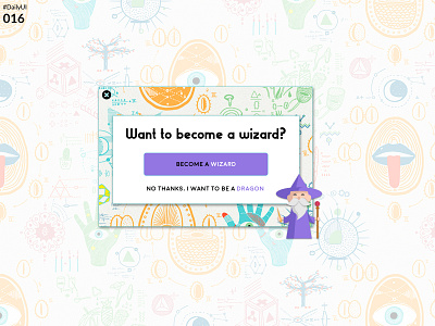 DailyUI 016 - Popup/Overlay