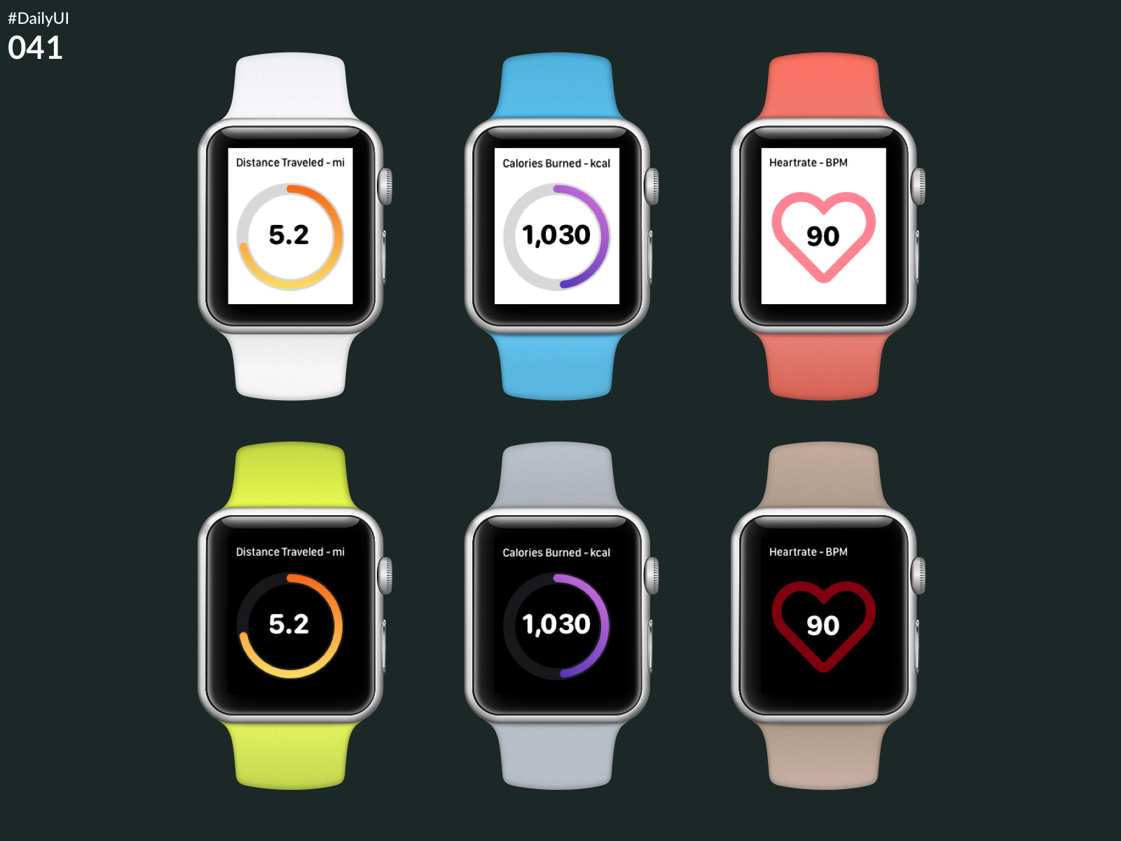 DailyUI 041 Workout Tracker by Hannah Hill on Dribbble