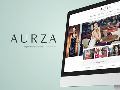 AURZA - Online tailor for ladies branding web design