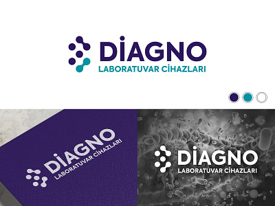 Diagno Logo Presentation branding design flat logo minimal type typography vector webdesign