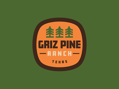 GRIZZ PINE RANCH branding farm logos pine pine tree pine trees pines ranch texas tree logo trees