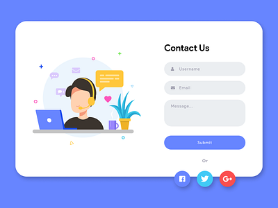 Contact Us Page contact us dailyui design ui webdesign