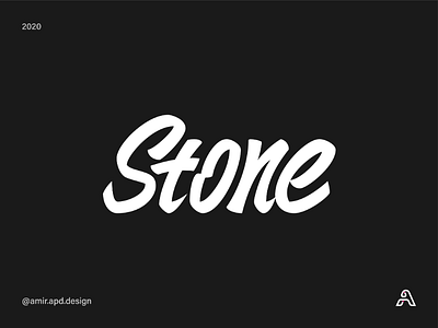 Stone amir apd branding design graphic graphic designer logo logodesign logotype stone typography