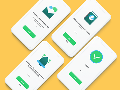 Onboarding screens in iOS application app applicaiton application ui design ios ios app ios app design messenger app messengers onboarding onboarding screens onboarding ui ui