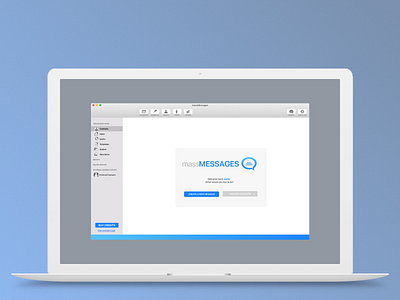 macOS massMessages app app applicaiton application ui macbook macos macos app macos design macos x message app messages osx osx design sketch ui