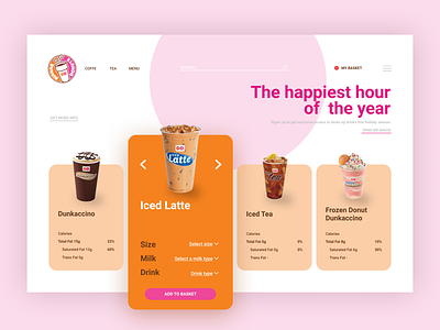 Dunkin Donuts website