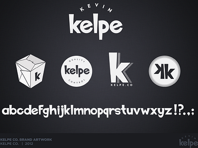 Kelpe Brand branding self promotion typography