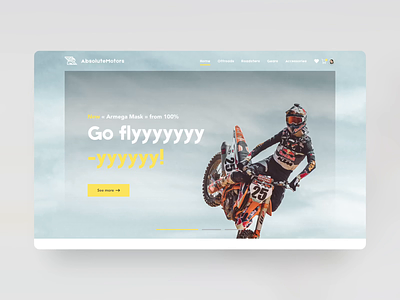 Absolute Motorcycle Homepage adobe photoshop adobe xd after effects design ui ux web website