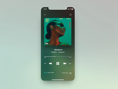 Music App Quick Concept adobe photoshop adobe xd after effects app design ui ux web
