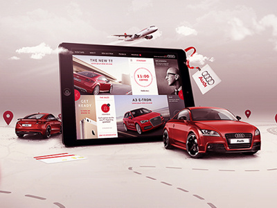 App Visual app audi car concept illustration ipad photoshop travel visual