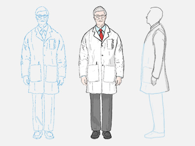 Character Art WIP art character concept doctor drawing illustration psychiatrist sketch wip