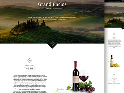 Wine Merchants WIP parallax responsive unfinished website wine wip