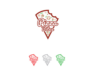 Pizza Bites Logo Design abstatct logo burgerlogo design flatlogo food logo letter logo logo logo design minimal logo minimalist logo pizza logo restaurant logo