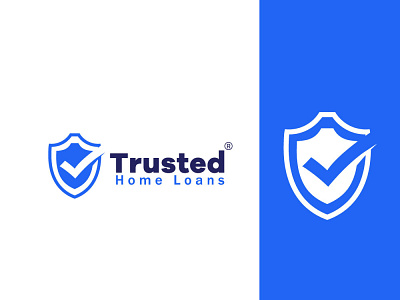 Home Loan Company abstatct logo chrest company design flatlogo home illustration letter logo loan logo logo design minimal minimalist logo right shield tick trust ui