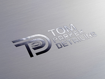 Tp Car Detailing logo car logo flatlogo graphic design logo logo design minimal logo