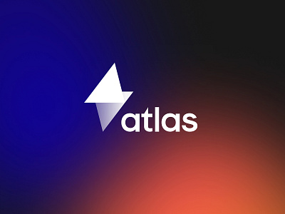 Atlas delivery Dark branding design logo ui ux