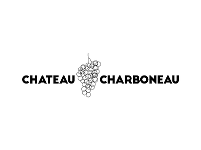 Chateau Charboneau Logo branding design icon identity illustration logo typography vector