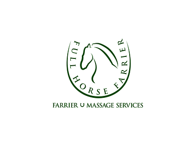 Full Horse Farrier Logo branding design identity illustration illustrator logo oklahoma tulsa typography vector