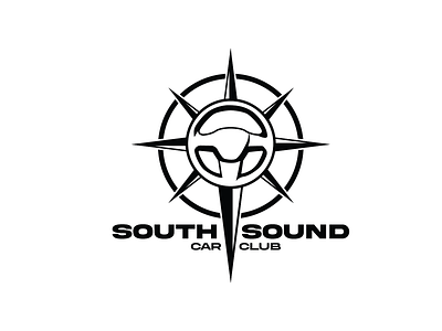 SouthSound Car Club Logo branding design graphic design icon identity illustration logo typography vector