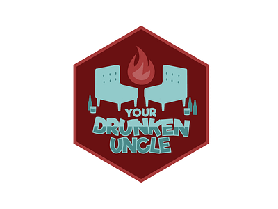 Your Drunken Uncle Logo branding design identity illustration logo typography vector youtube