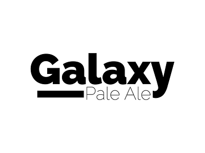 Galaxy Pale Ale alcohol ale beer branding design identity logotype tulsa typography vector