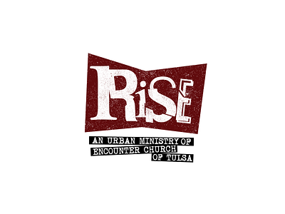 Rise: An Urban Ministry branding christian church design identity illustration jesus logo ministry typography vector